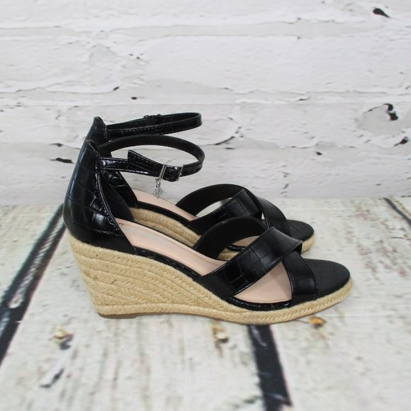 Nanette Lepore Quirky Wedge Espadrille Jute Sandals - Picture 2 of 7